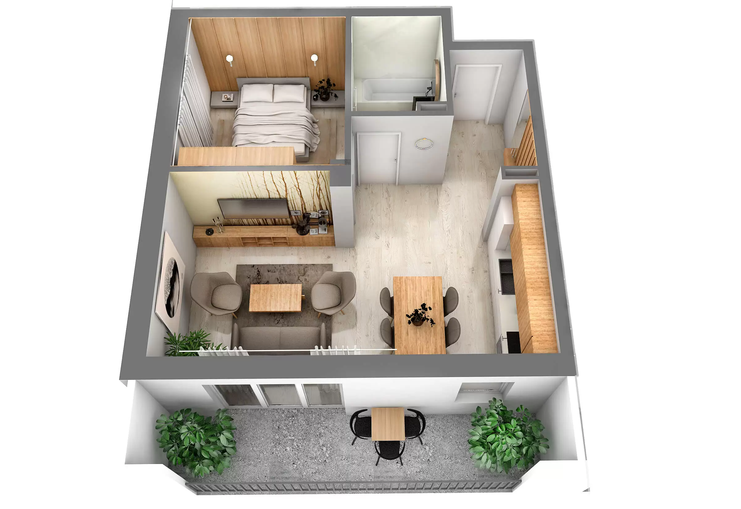 2-room apartment type E1